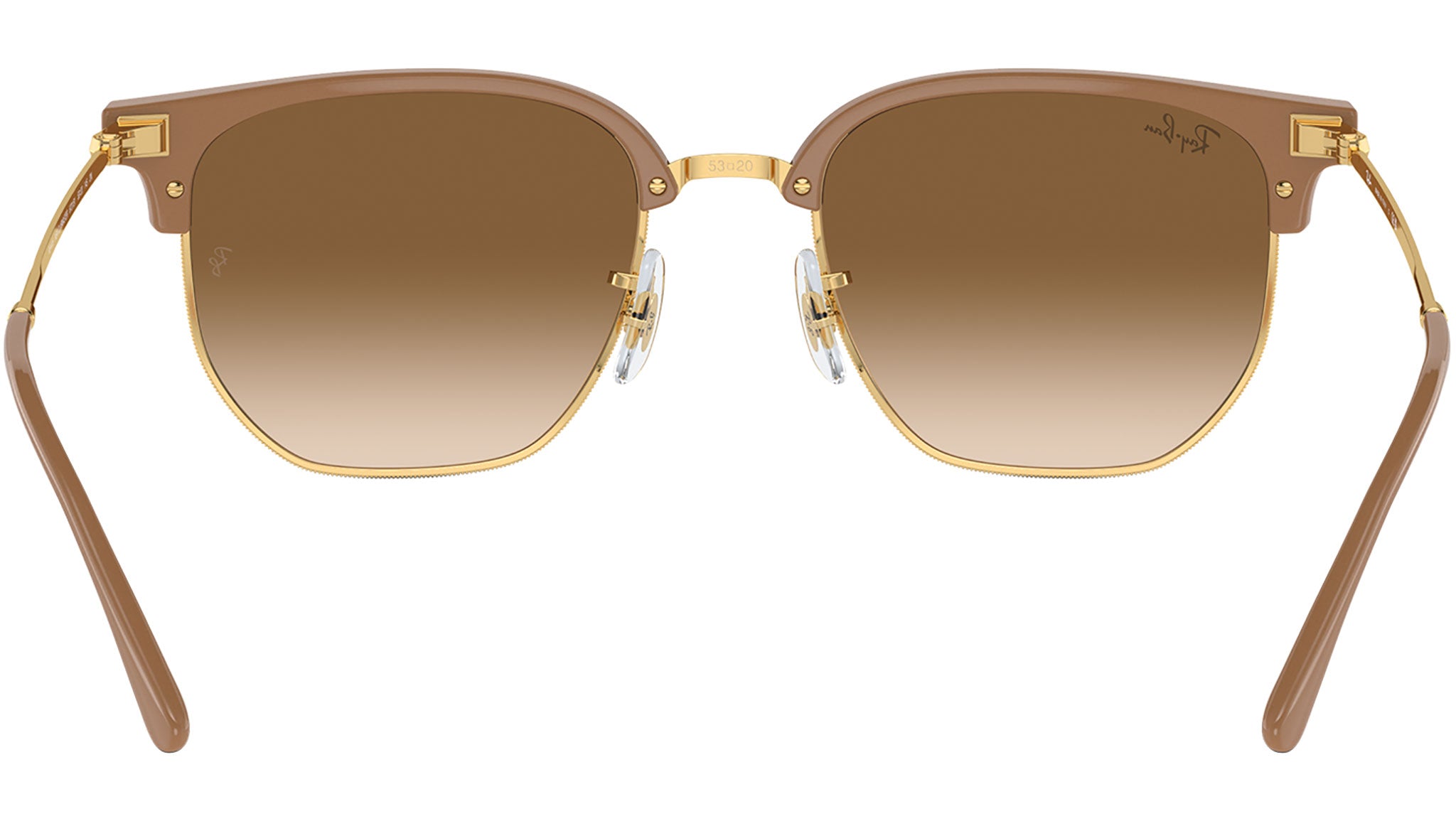 New Clubmaster RB4416 672151 Beige Gold