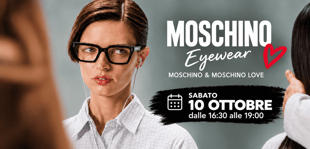 Moschino Eyewear: un evento esclusivo da Ottica Anzani a Busto Arsizio