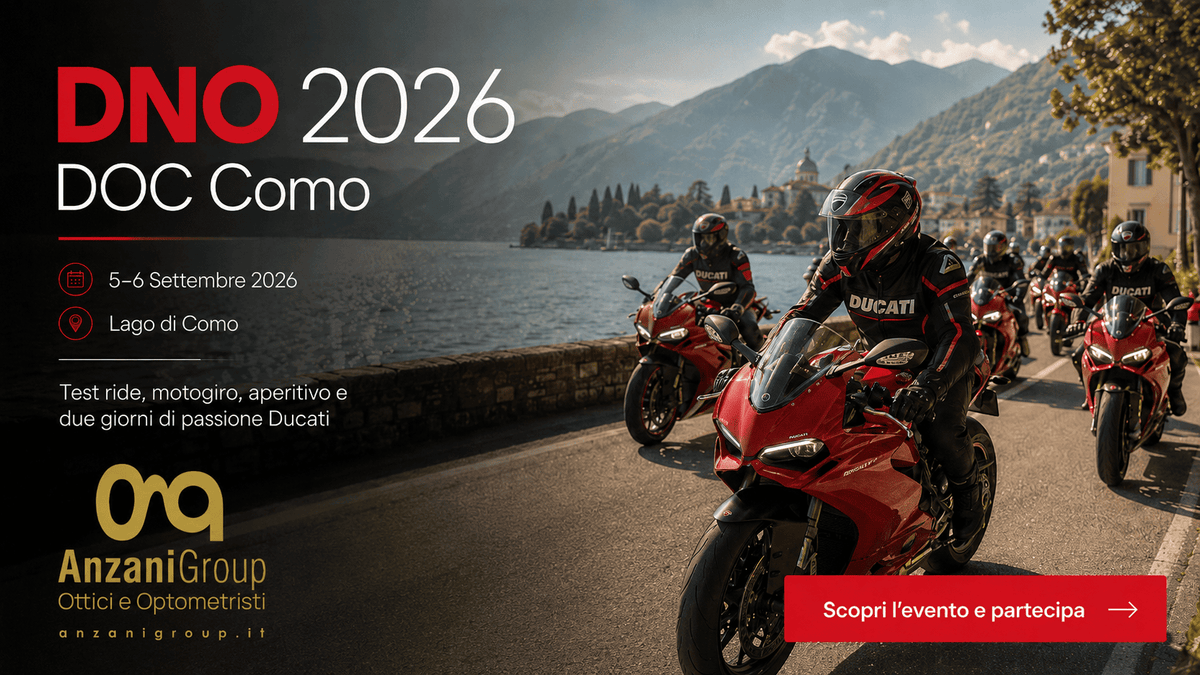 Anzani Group al fianco del DNO 2026: due giorni di passione Ducati sul Lago di Como