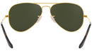 Aviator Havana Collection RB3025 181 Gold Green