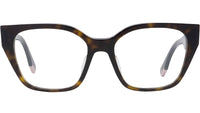 Fendi Way Havana Rectangular Eyeglasses