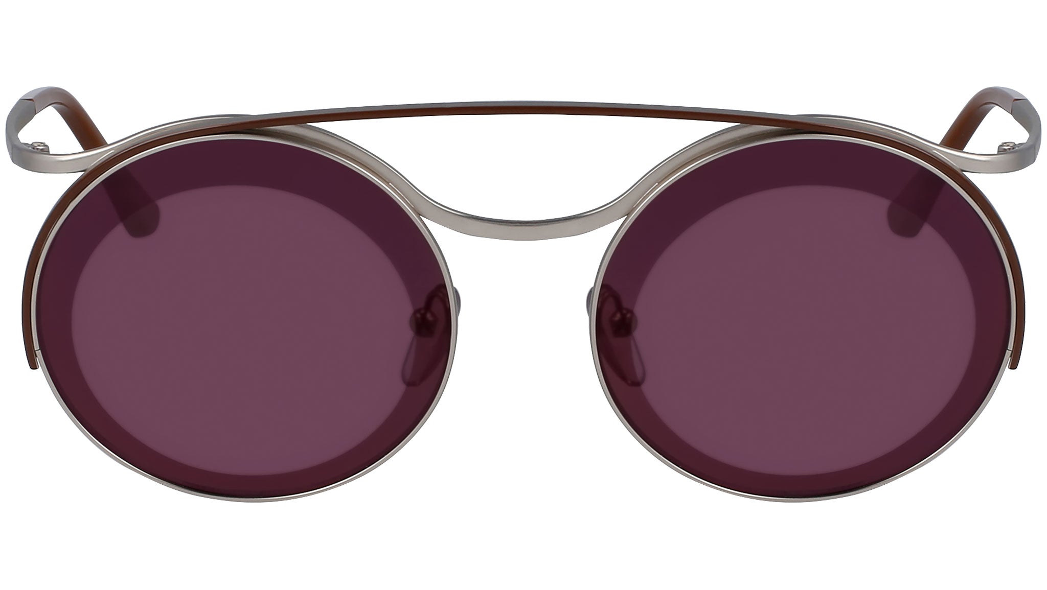 ME107S 044 matte silver and shiny brown