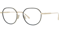 DiorBlackSuitO R3U Yellow Round Eyeglasses