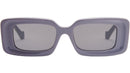 Anagram Grey Rectangular Sunglasses