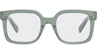 3 Dots Green Square Eyeglasses