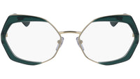 ME2628 315 shiny gold and transparent green