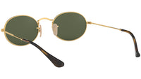 Oval Flat Lenses RB3547N 001 Gold Green