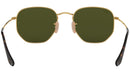 Hexagonal Flat Lenses RB3548N gold grey
