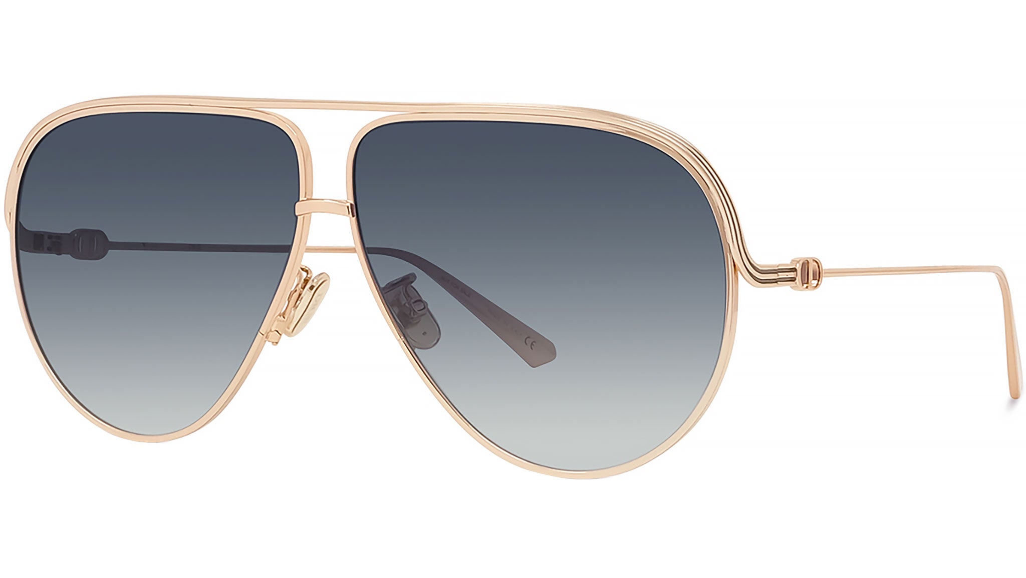 EverDior A1U Rose Gold Pilot Sunglasses
