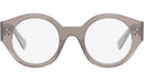 3 Dots HD Brown Round Eyeglasses