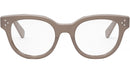 CELINE 3 Dots Light Brown Round Eyeglasses