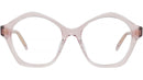 Curvy Pink Geometric Eyeglasses
