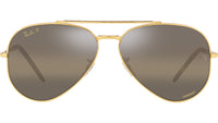 New Aviator RB3625 9196G5 Gold Brown