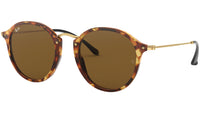 Round Fleck RB2447 polished tortoise