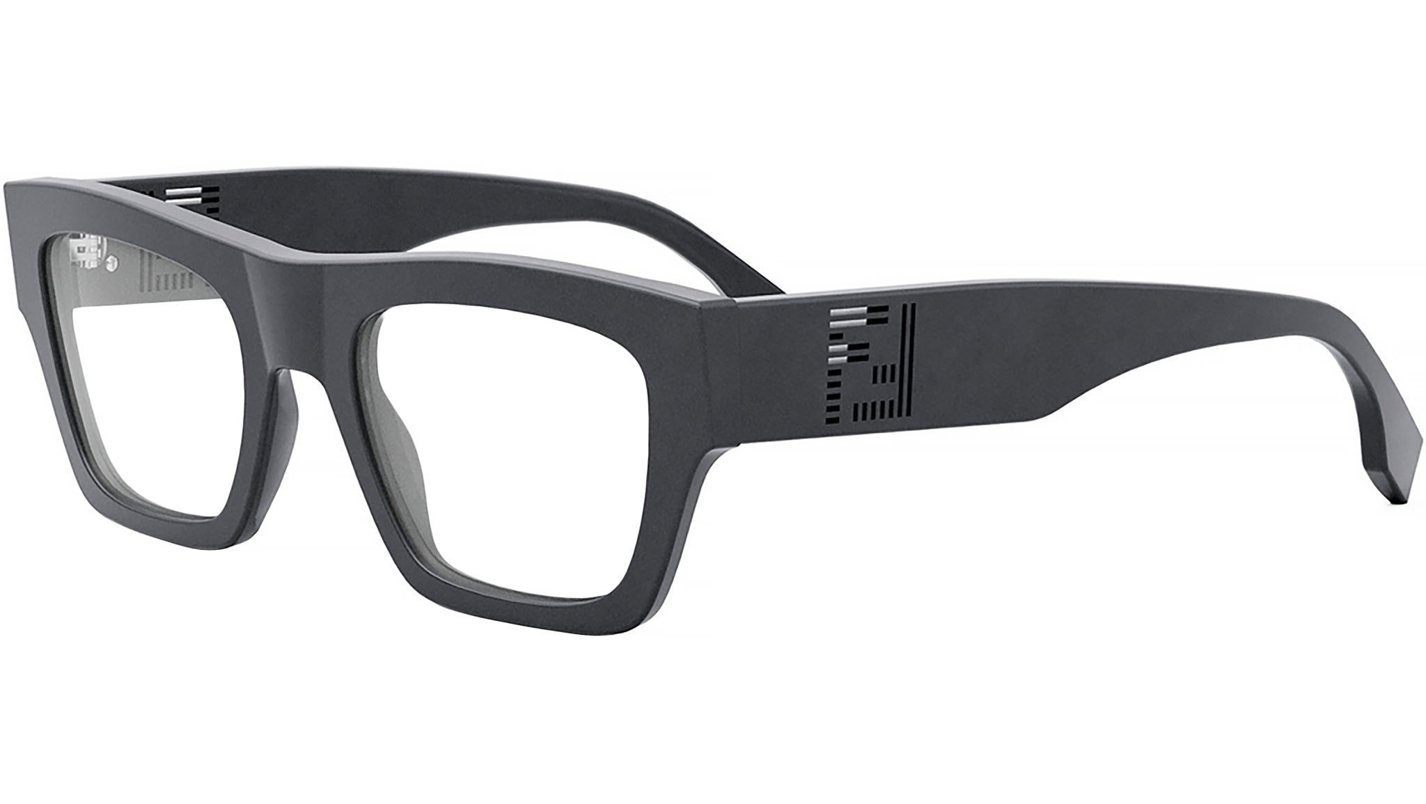 Fendi Shadow Grey Rectangular Eyeglasses