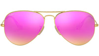 Aviator Flash Lenses RB3025 112/4T Gold Cyclamen Flash