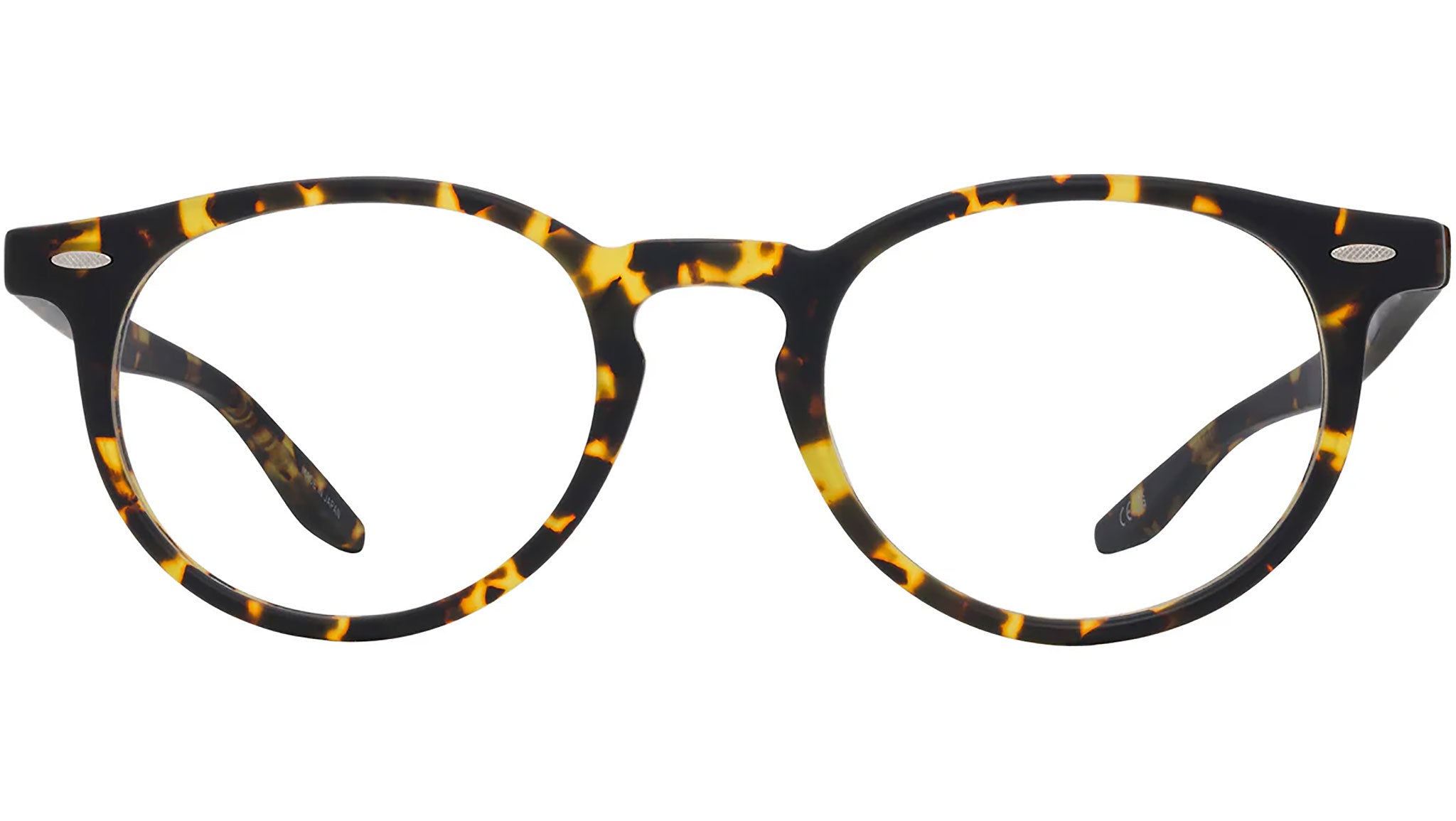 Banks Yellow Tort Round Eyeglasses