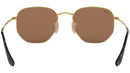 Hexagonal Flat Lenses RB3548N gold copper flash