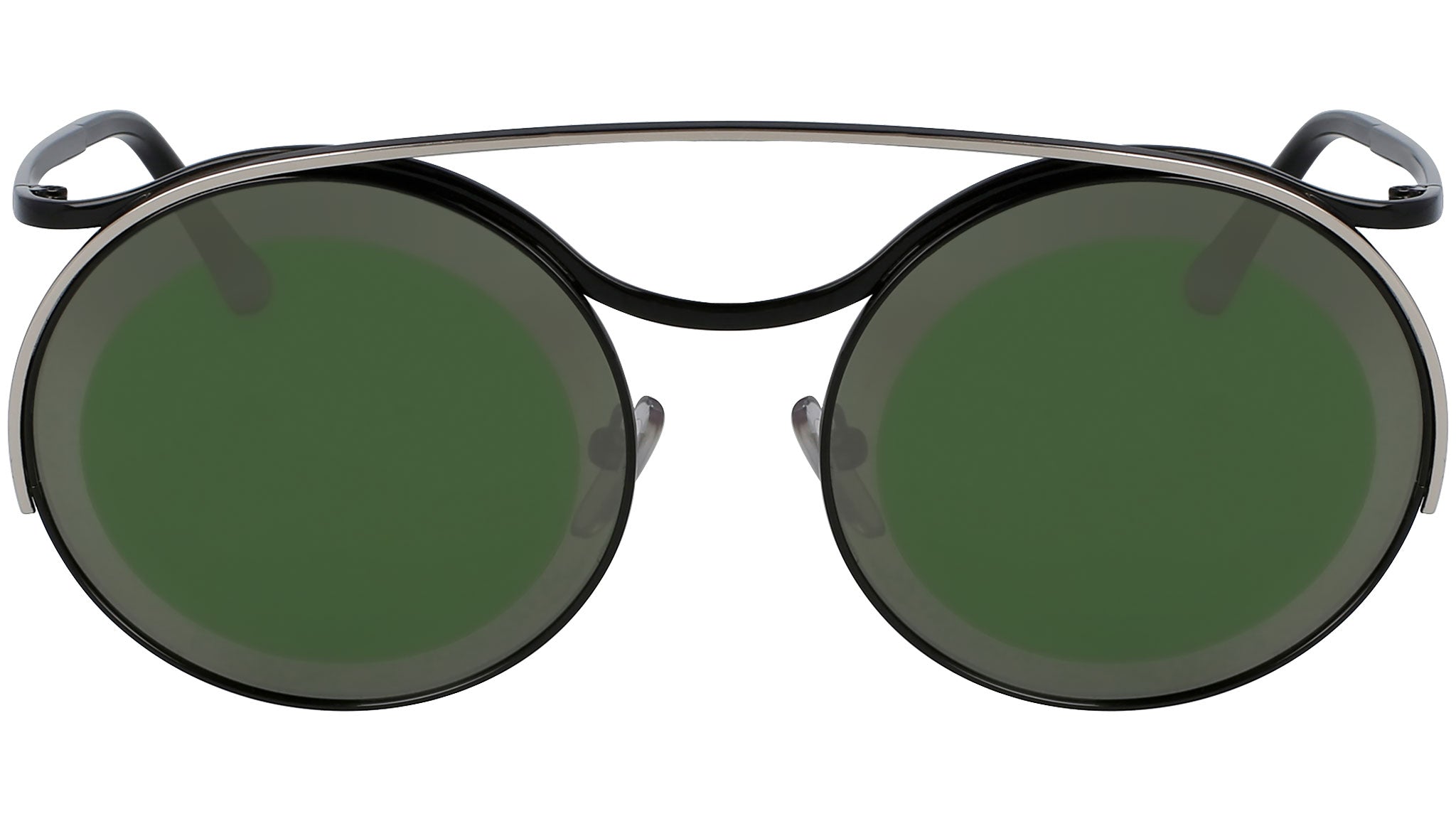 ME107S 001 shiny black and shiny silver