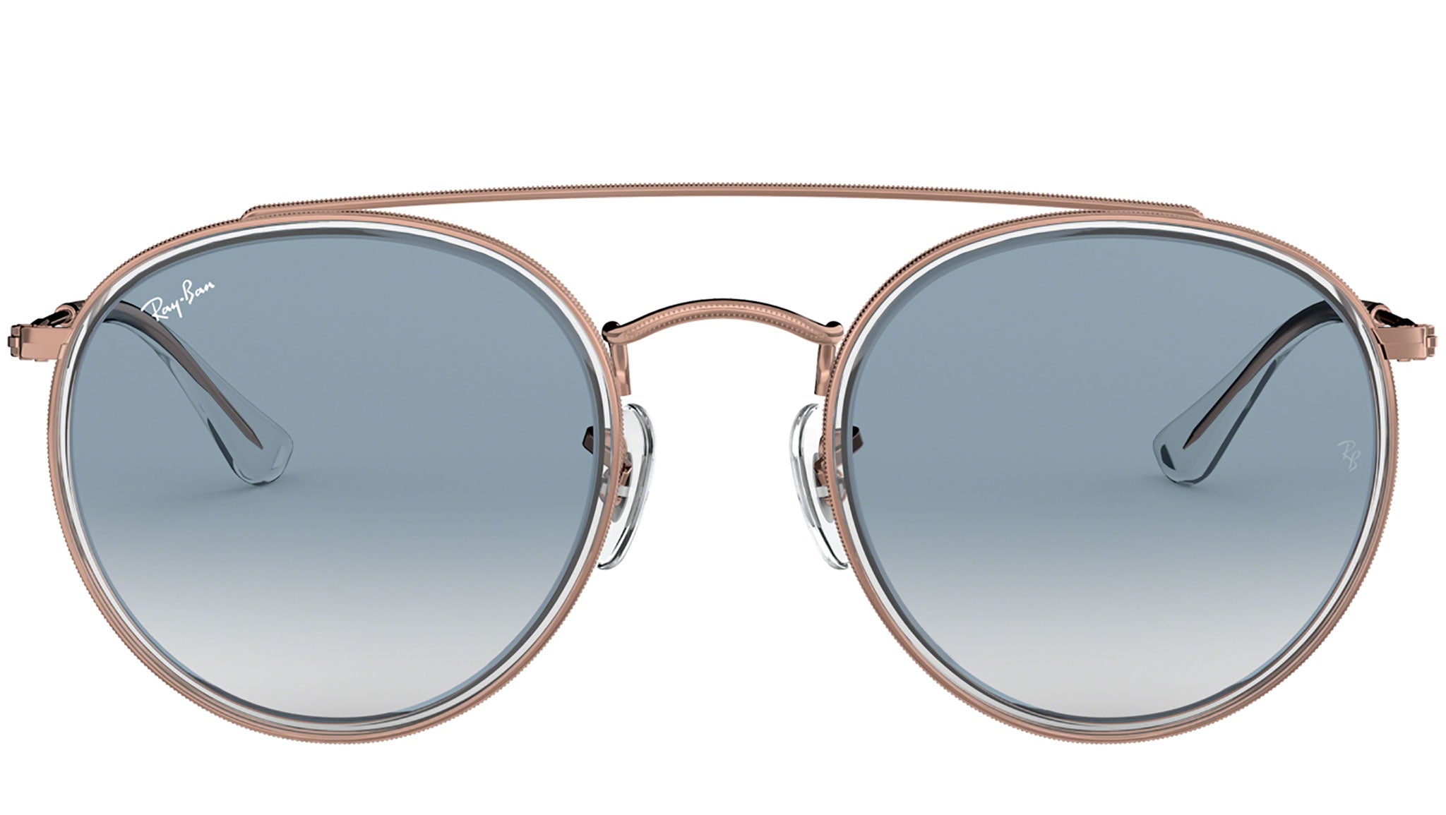 Round Double Bridge RB3647N transparent bronze copper