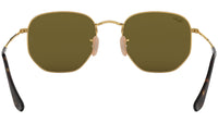 Hexagonal Flat Lenses RB3548N gold light blue