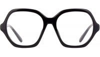 Slim Tortoise Geometric Eyeglasses