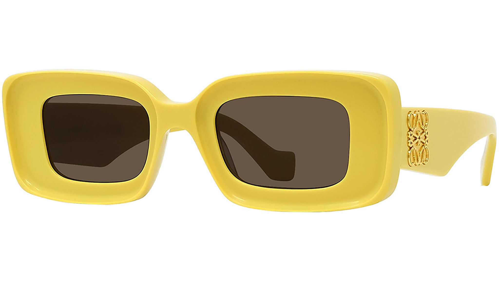 Anagram Yellow Rectangular Sunglasses
