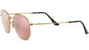 Hexagonal Flat Lenses RB3548N gold copper flash