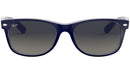 New Wayfarer Color Mix RB2132 matte blue on transparent