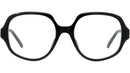 Curvy Black Geometric Eyeglasses