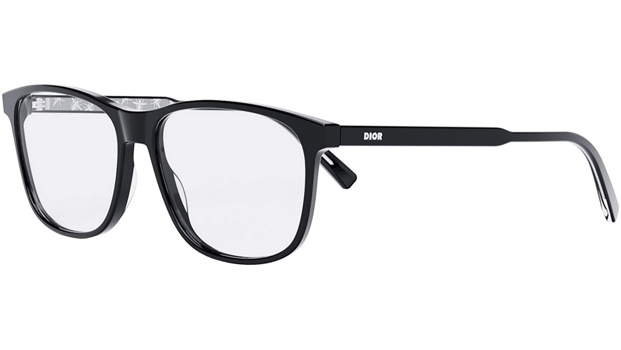 InDiorO 5I Shiny Black Squared Eyeglasses