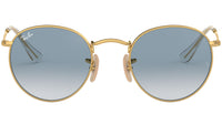 Round Flat Lenses RB3447N gold azure