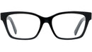4G Black Rectangular Eyeglasses