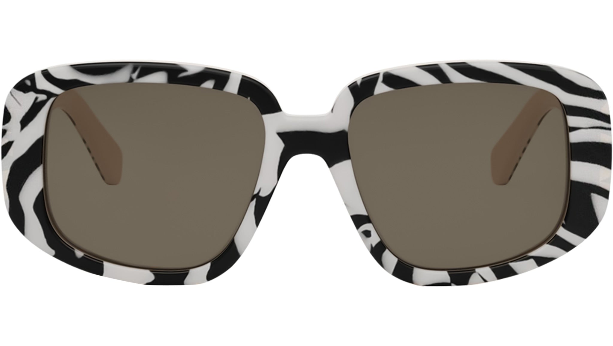 3 Dots White Geometric Sunglasses