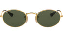 Oval Flat Lenses RB3547N 001 Gold Green