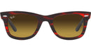 Wayfarer RB2140 136285 striped red