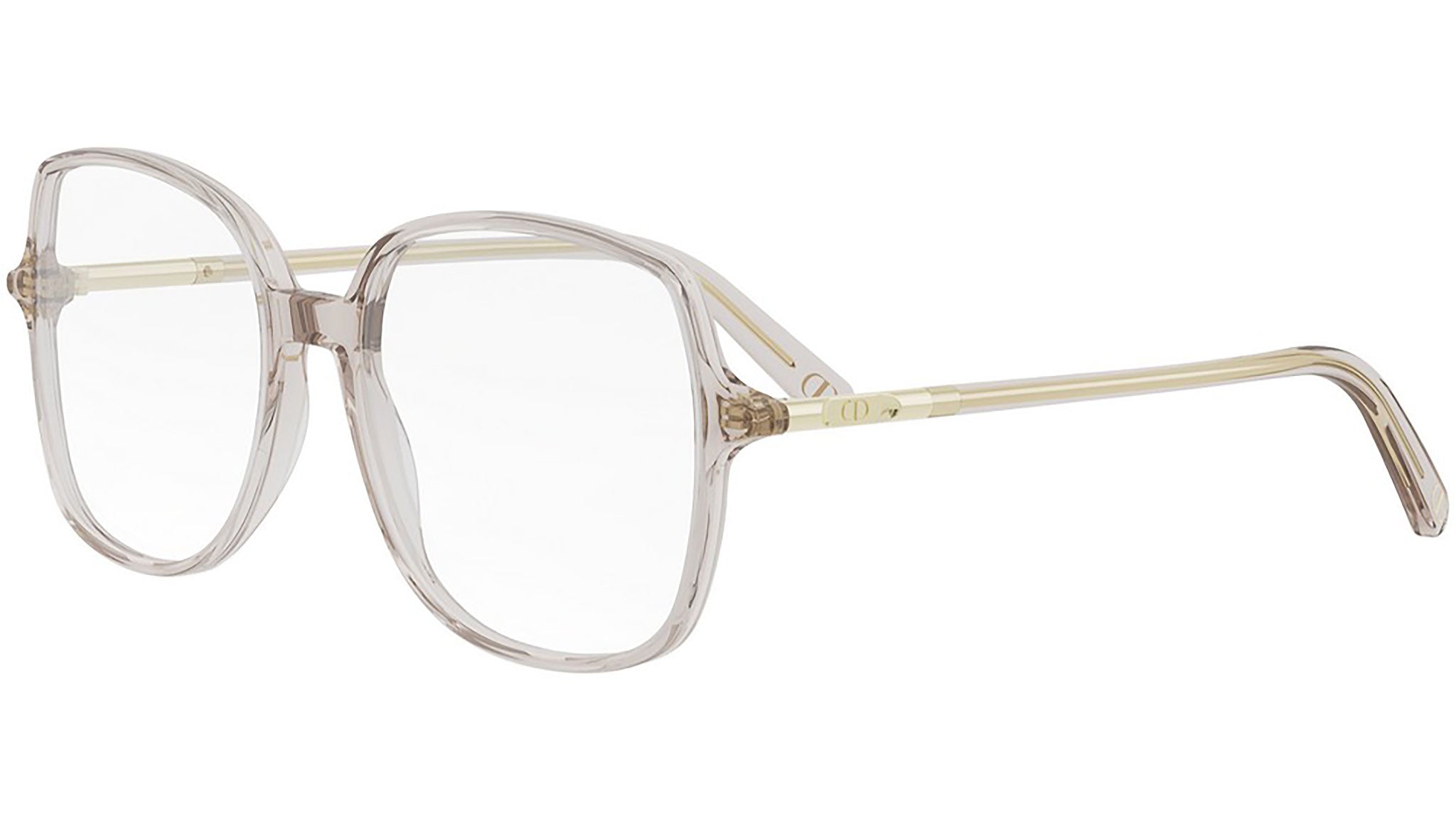 Mini CD O 9I Beige Round Eyeglasses