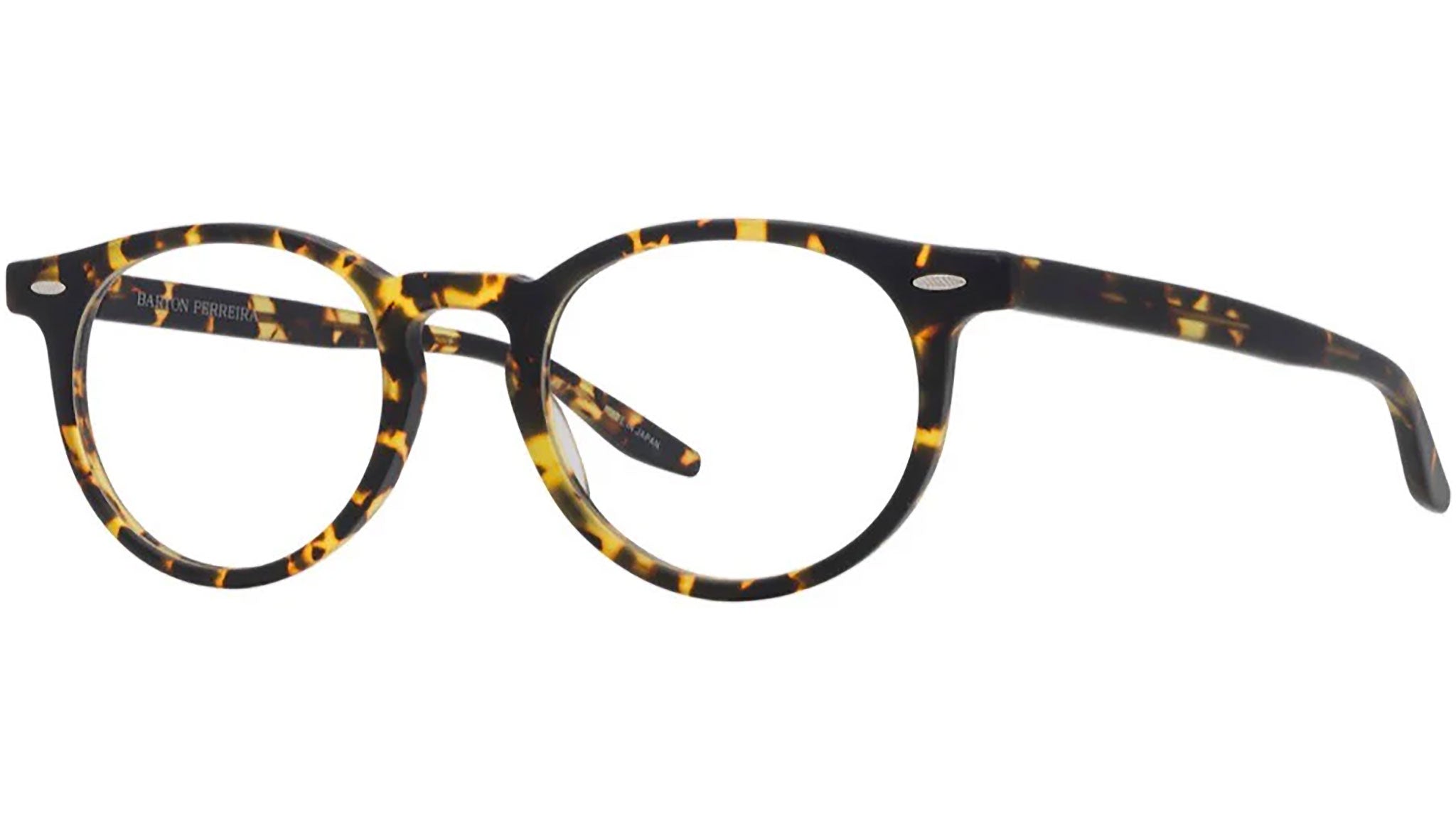 Banks Yellow Tort Round Eyeglasses