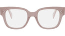 3 Dots HD Pink Square Eyeglasses