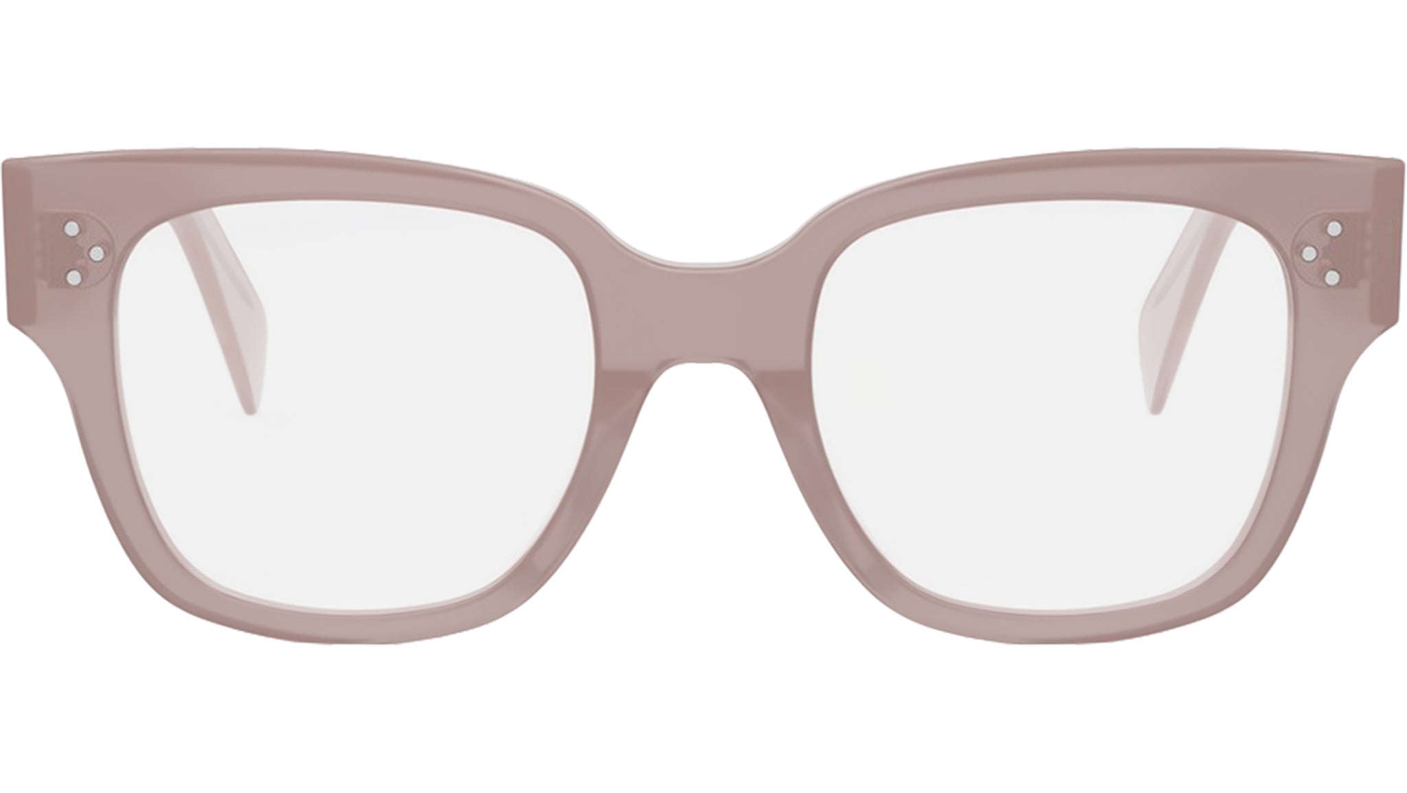 3 Dots HD Pink Square Eyeglasses