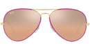 Aviator Full Color Legend RB3025JM 91963E Violet Silver Pink