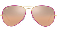 Aviator Full Color Legend RB3025JM 91963E Violet Silver Pink