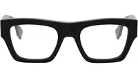 Fendi Shadow Black Rectangular Eyeglasses