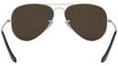 Aviator Mirror RB3025 019/W3 Matte Silver Grey