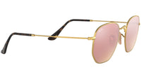 Hexagonal Flat Lenses RB3548N gold copper flash