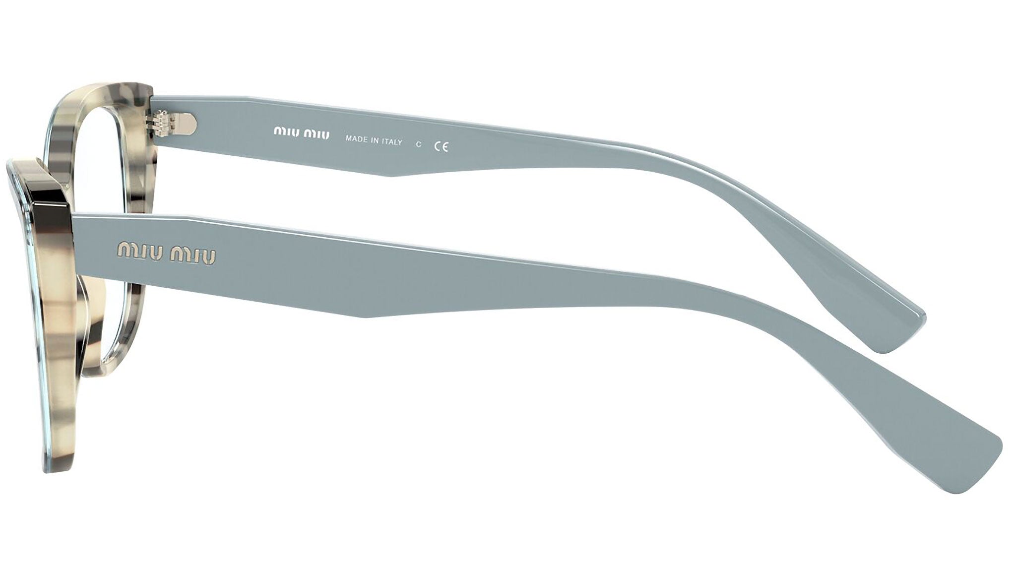 MU 04SV 08D1O1 beige havana top blue