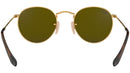 Round Flat Lenses RB3447N gold blue