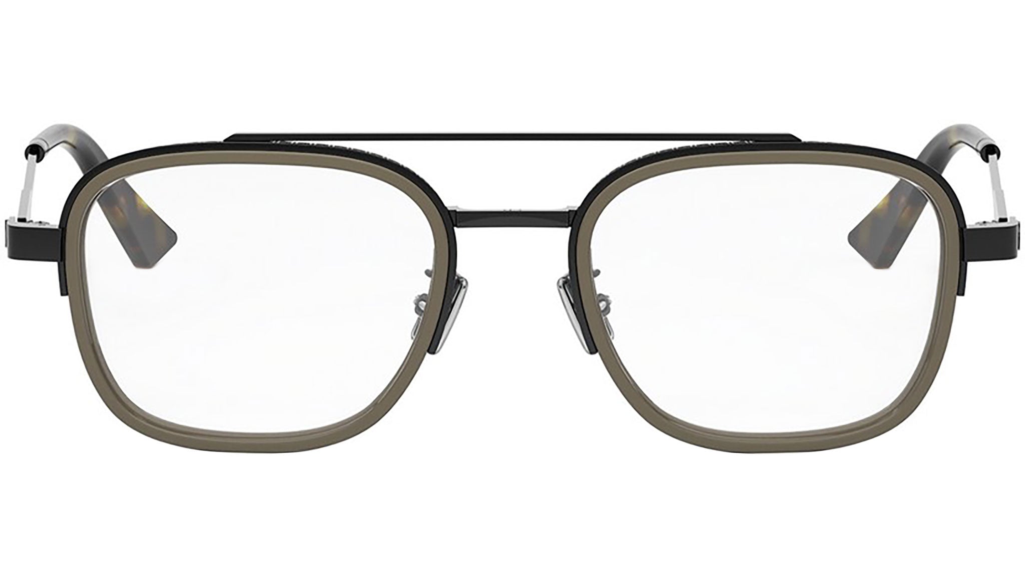 NeoDiorO S6F Black Geometric Eyeglasses