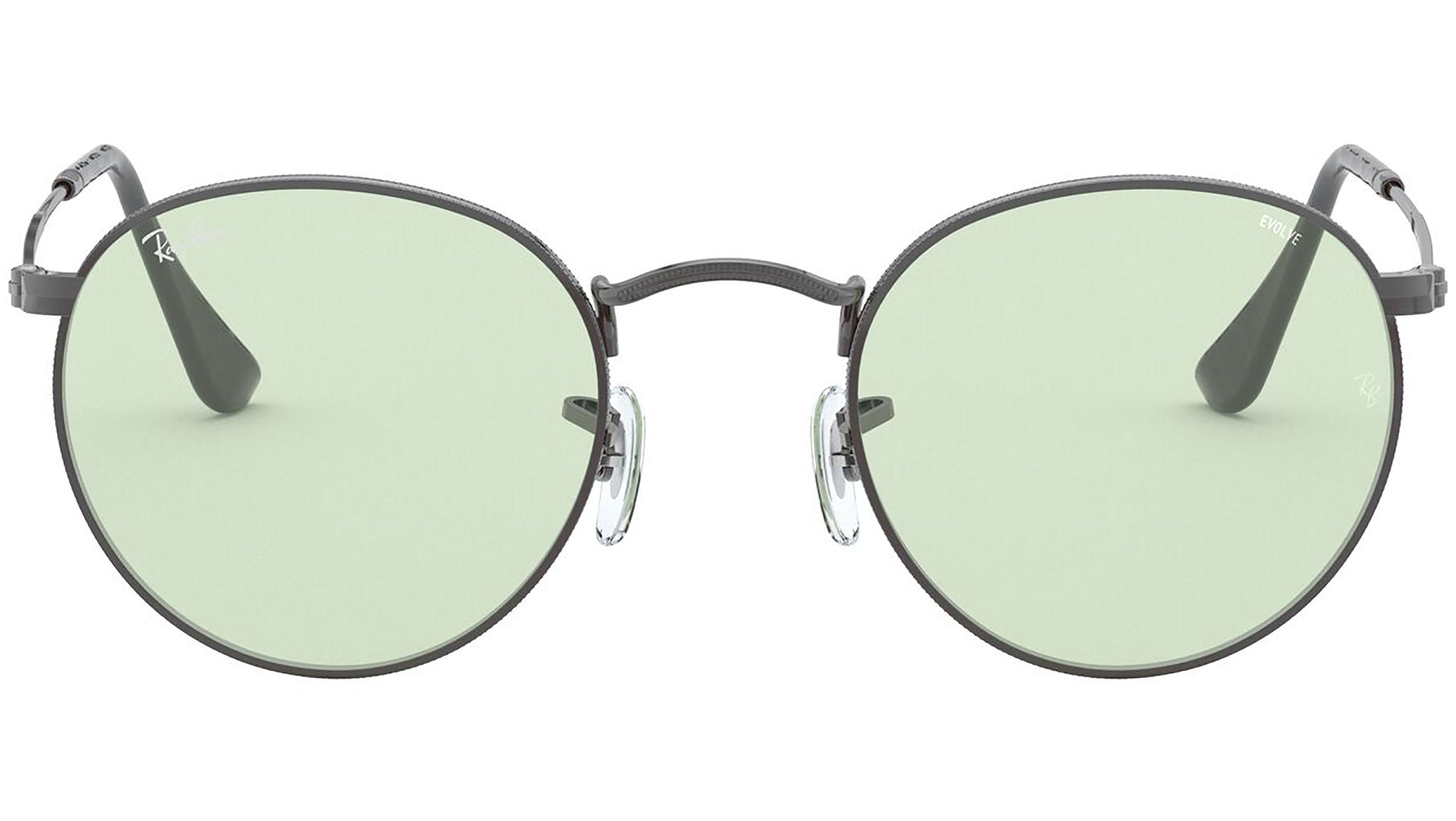 Round Solid Evolve RB3447 gunmetal green